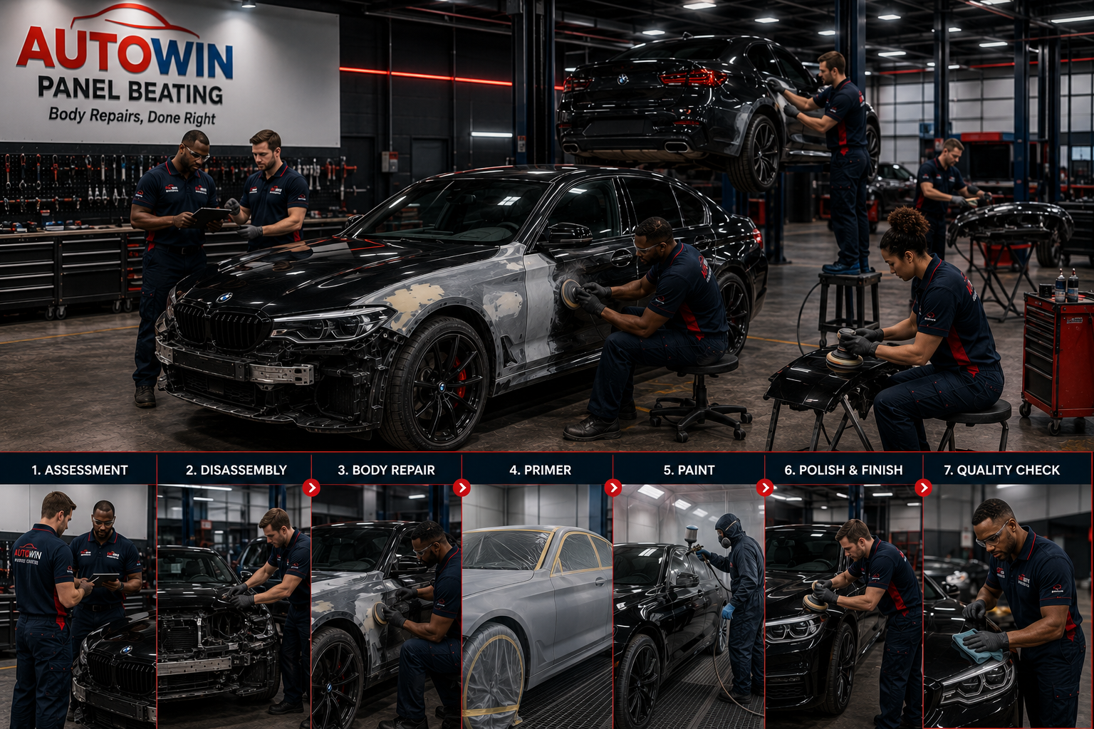 Autowin accident damage repair and assessment process in Hartbeespoort