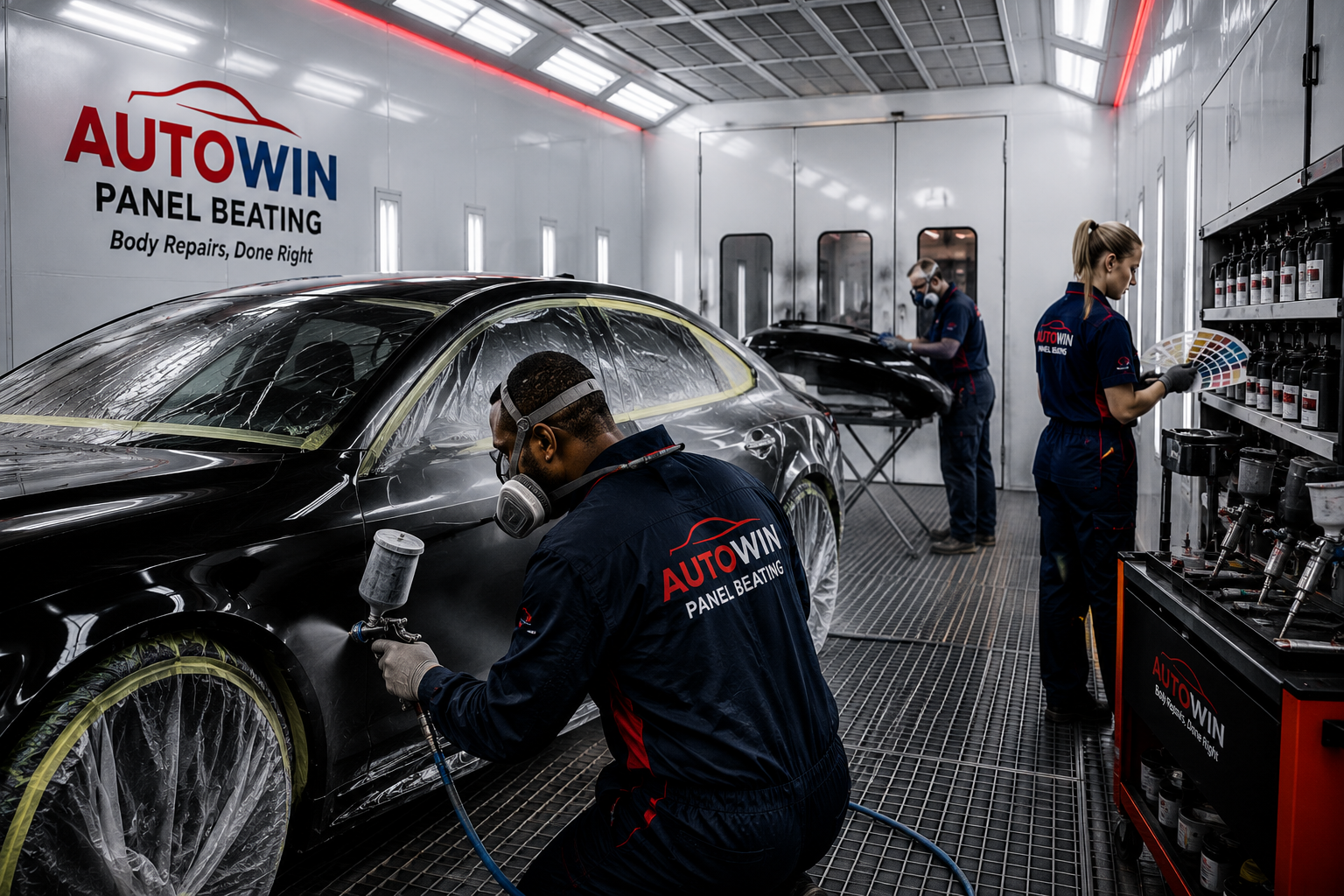 Autowin automotive spray painting and colour matching in Hartbeespoort
